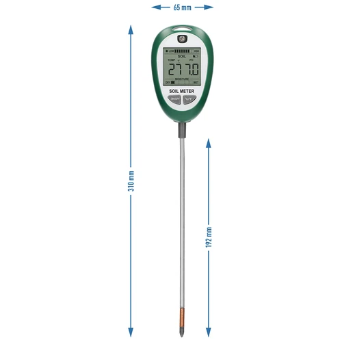Probador de sustrato 4 en 1-pH, humedad, C, luz solar - 13
