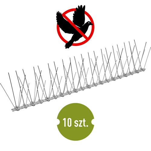 Púas contra aves (tira de plástico) 10 unidades DIY