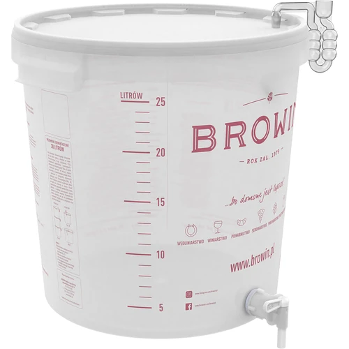 Recipiente de fermentación de 30L con tapa y grifo - 3
