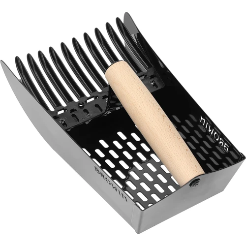 Recogedor de frutas pequeñas de metal negro - 3