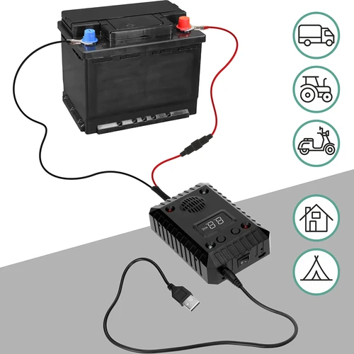 Ahuyentador de garduñas y roedores para coches e interiores (ultrasonidos + LED) - 12