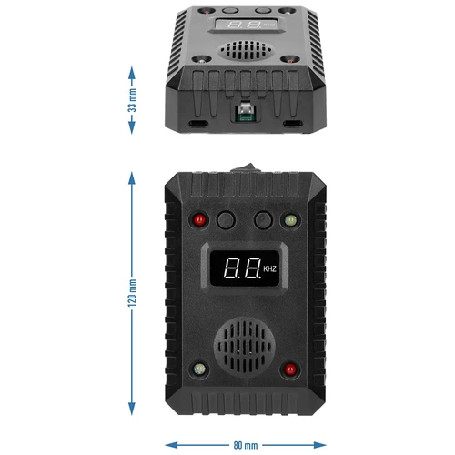 Ahuyentador de garduñas y roedores para coches e interiores (ultrasonidos + LED) - 13