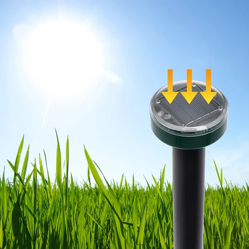 Ahuyentador solar para topos – protección del jardín eficaz, segura y respetuosa con los animales, pack de 4 unidades - 11