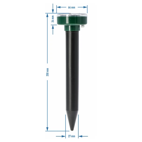 Ahuyentador solar para topos – protección del jardín eficaz, segura y respetuosa con los animales, pack de 4 unidades - 9