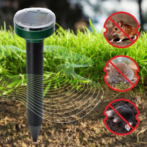 Ahuyentador solar de topos – protección del jardín eficaz, segura y humanitaria, 1 ud. - 11
