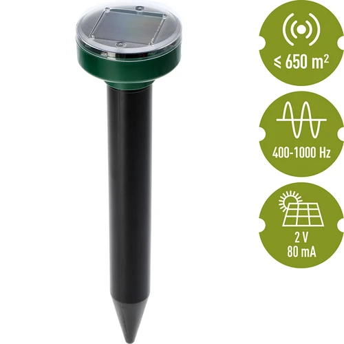 Ahuyentador solar de topos – protección del jardín eficaz, segura y humanitaria, 1 ud. - 7