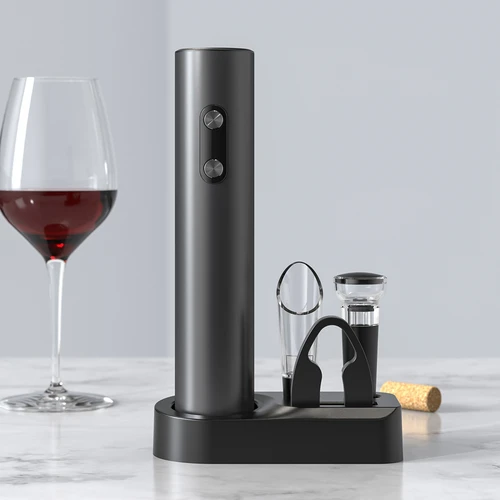 Sacacorchos eléctrico con accesorios para vino - 3