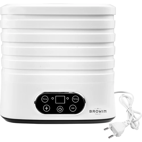 Secadora de alimentos con regulación de temperatura, 240W, blanca - 4