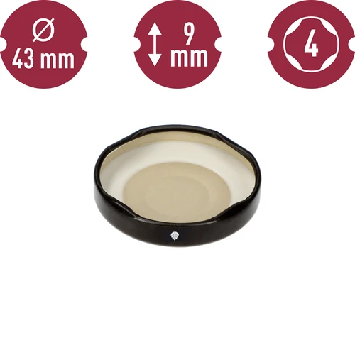 Tapa fi43 negra - 10 uds. - 6