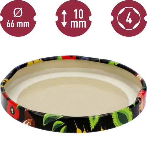 Tapa fi66 Folk negro - 10 uds. - 4