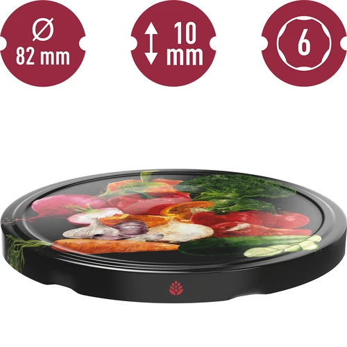 Tapa fi82/6 verduras negras - 10 uds. - 3