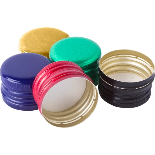 Tapón metálico roscado para botellas 28/18 mm - colores surtidos - 100 uds.