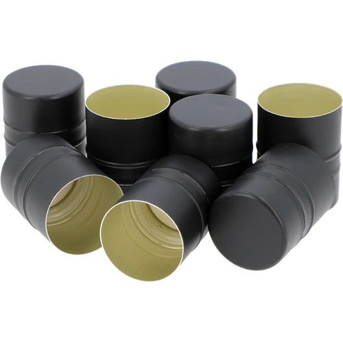 Tapón de rosca para botellas fi28/38, negro, 8 uds.
