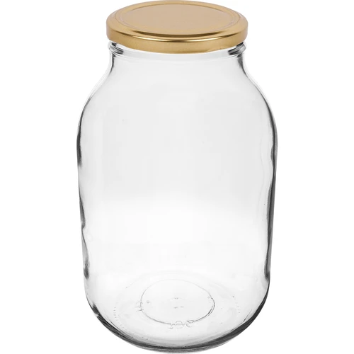 Tarro 3L con tapa dorada fi100