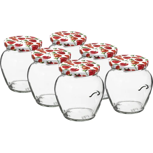 Tarro Ánfora 580ml con tapa de color fi82/6 - 6uds.