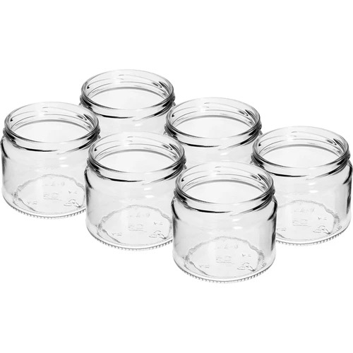 Tarro bajo 330ml fi82/6 con tapa negra 6uds - 4