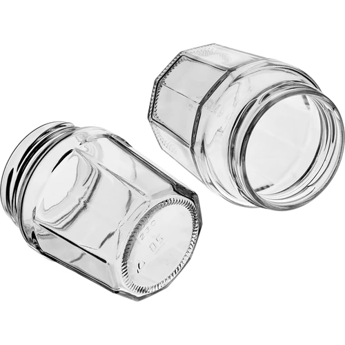 Tarro Confitura 230ml con tapa negra fi63/4 - 6 unidades - 7