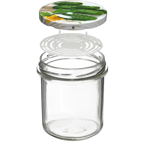 Tarro de 350ml con tapa fi82/6 y prensa - 6 unidades. - 2