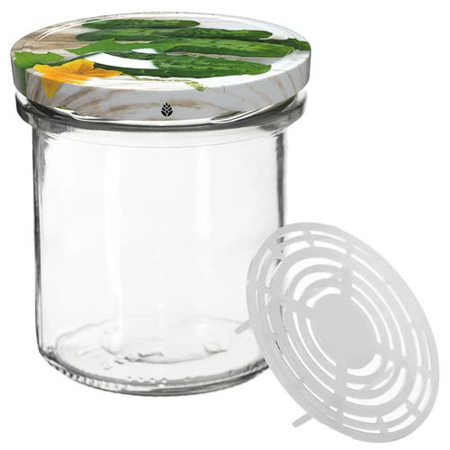Tarro de 350ml con tapa fi82/6 y prensa - 6 unidades. - 4