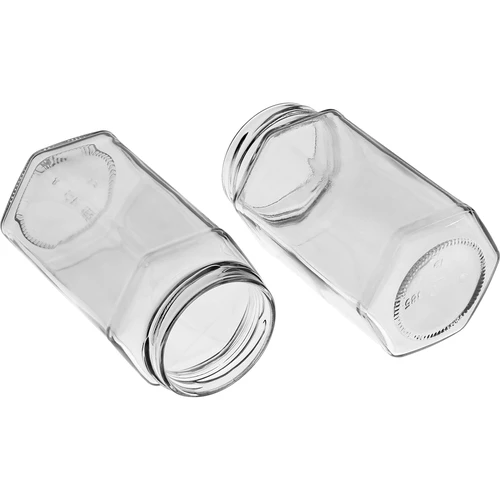 Tarro de 385ml con tapa negra fi63/4 - 6 unidades. - 6
