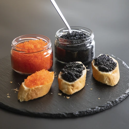 Tarro de caviar 200ml fi82/6 con tapa negra 6uds - 8
