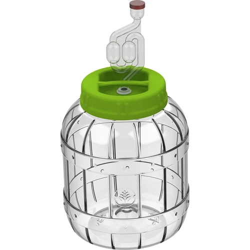 Tarro irrompible y multifuncional para fermentación de 3L