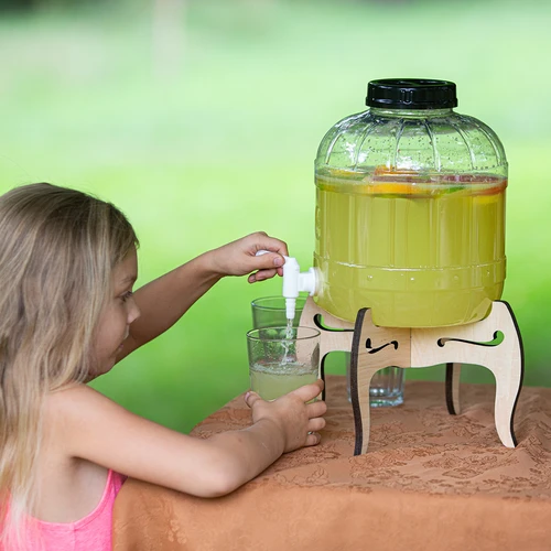 Tarro multifuncional con grifo 8L + soporte de madera - 15
