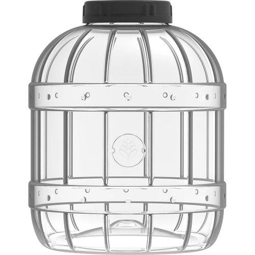 Tarro multifuncional con tapa negra, 10L - 2