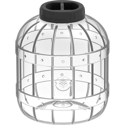 Tarro multifuncional con tapa negra, 8L