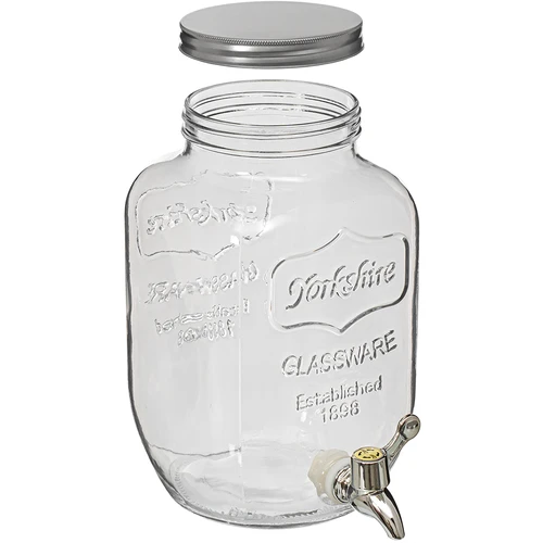 Tarro para limonada, con grifo - de vidrio, 4 L - 2