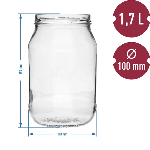 Tarro TO 1,7L fi100 - 6 uds. - 5