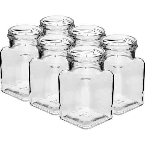 Tarro TO 150ml Cuatro esquinas fi53 tapa negra -6uds - 3