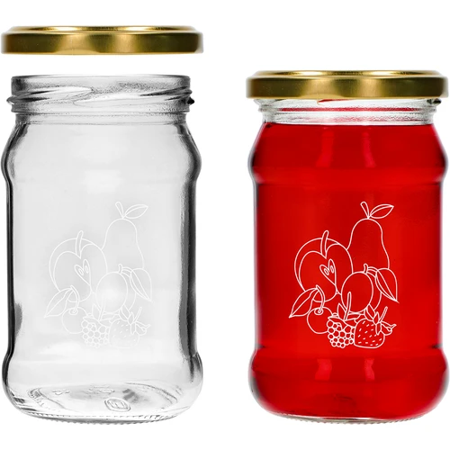 Tarro TO 300ml con tapa impresión frutas fi66 - 3uds. - 4