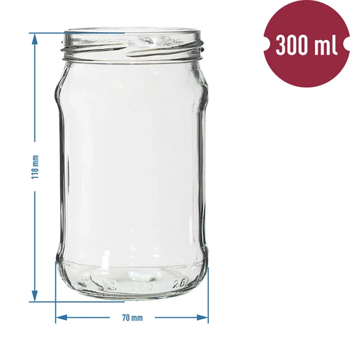 Tarro TO 300ml fi66 - 6uds. - 2