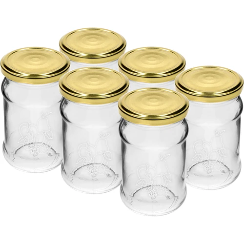 Tarro TO 300ml tapa impresión Frutas fi66/4 - 6uds. - 2