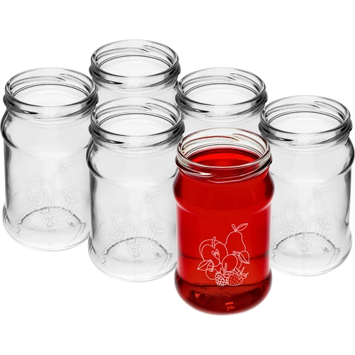 Tarro TO 300ml tapa impresión Frutas fi66/4 - 6uds. - 3