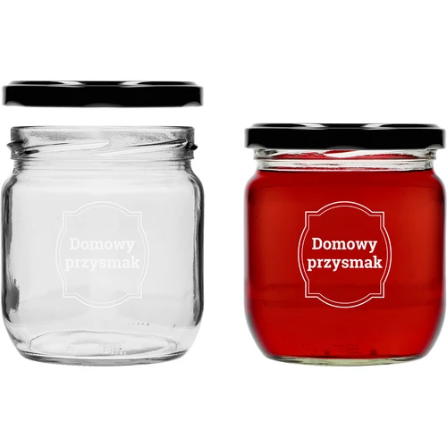 Tarro TO 425ml tapa impresa DOMOWY fi82 - 3uds - 4