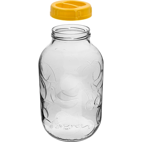 Tarro TO 5 L y tapa de plástico fi 100, con asa - 2