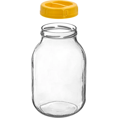 Tarro twist-off 3 L y tapa de plástico fi 100, con asa - 2