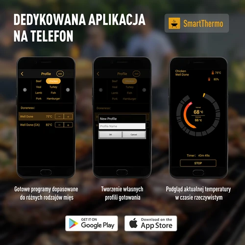 Termómetro culinario con sonda inalámbrica Bluetooth - 12