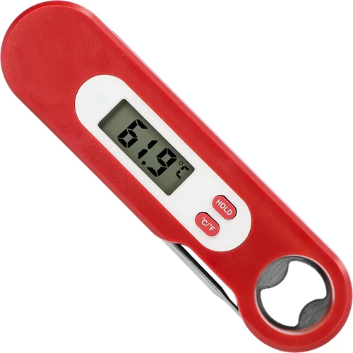 Termómetro culinario electrónico con sonda plegable (-50/+300℃), rojo - 2