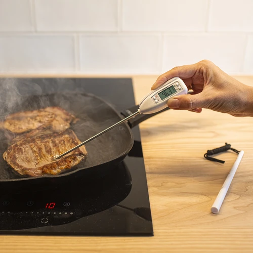 Termómetro de cocina electrónico (-50/300C) con estuche, blanco - 4