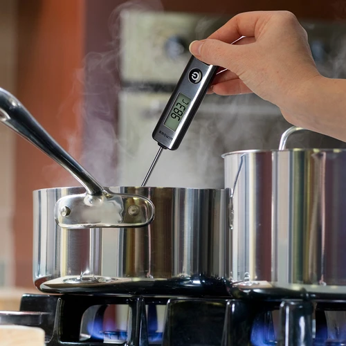 Termómetro de cocina electrónico, LCD (-50/200C) plateado - 11