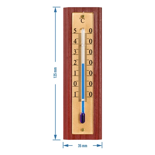 Termómetro de habitación con escala dorada (-10/50C) 12cm - 4