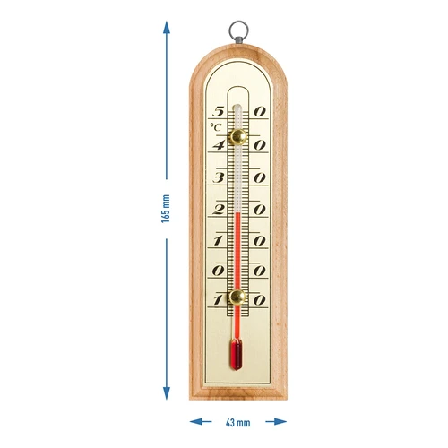 Termómetro de habitación con escala dorada (-10/50C)16cm - 2