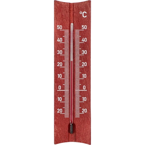 Termómetro de habitación de madera (-25/50°C) 15cm caoba