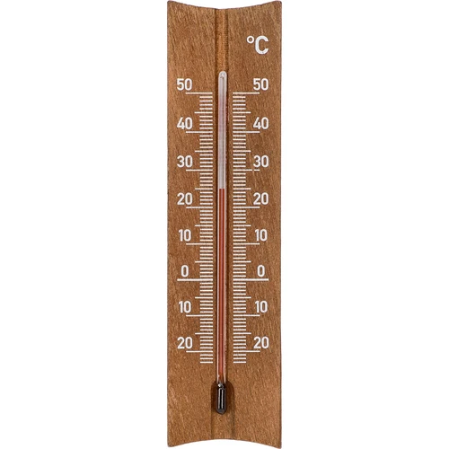 Termómetro de habitación de madera (-25/50°C) 15cm marrón