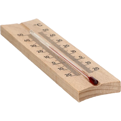 Termómetro de habitación de madera (-25/50°C) 15cm natural - 4