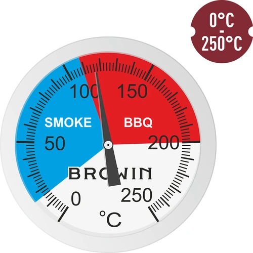 Termómetro para ahumador y BBQ (0/250C) 5,2cm - 4