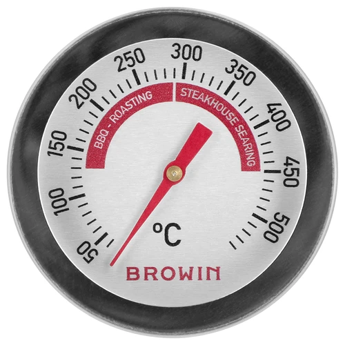 Termómetro para parrilla y BBQ, de 50 a +500°C, bimetálico, 5,3cm - 2